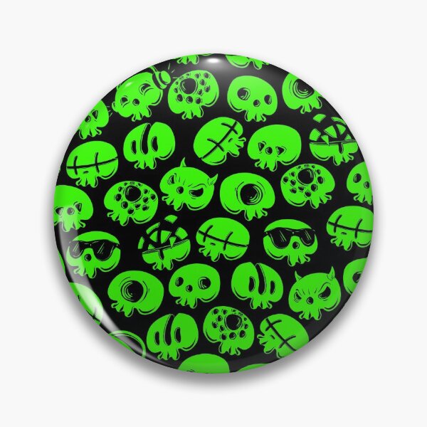 Item preview, Just green skulls designed and sold by fakeface.