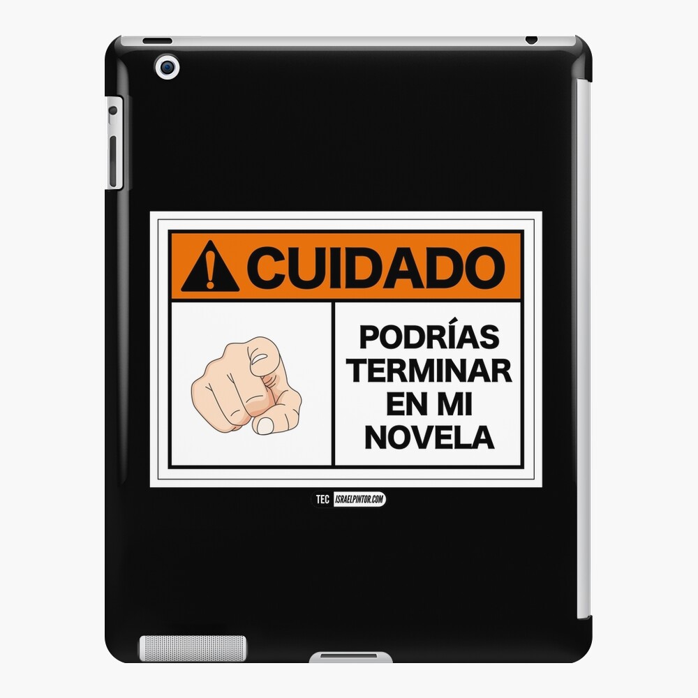 ¡Cuidado! Podrías terminar en mi novela Funda y vinilo para iPad
