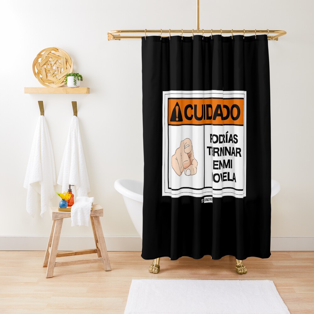 ¡Cuidado! Podrías terminar en mi novela Cortina de ducha