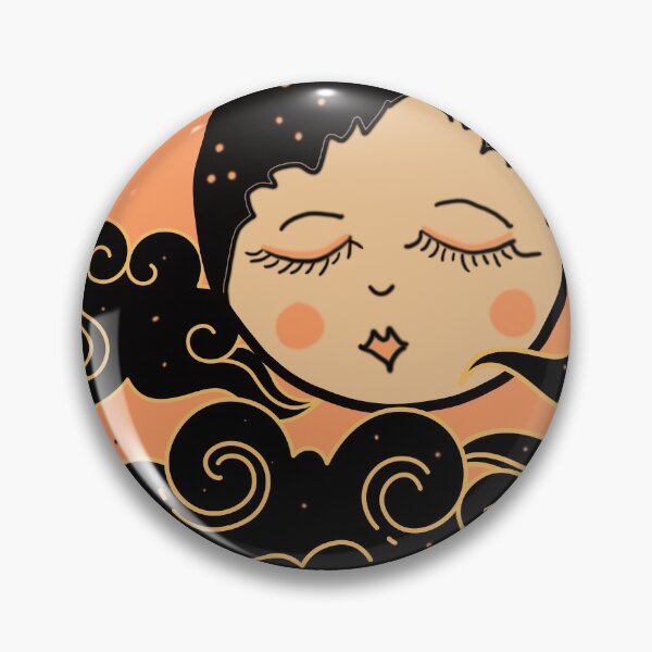 Item preview, Vintage Halloween inspired flapper moon designed and sold by Lisa Casineau.