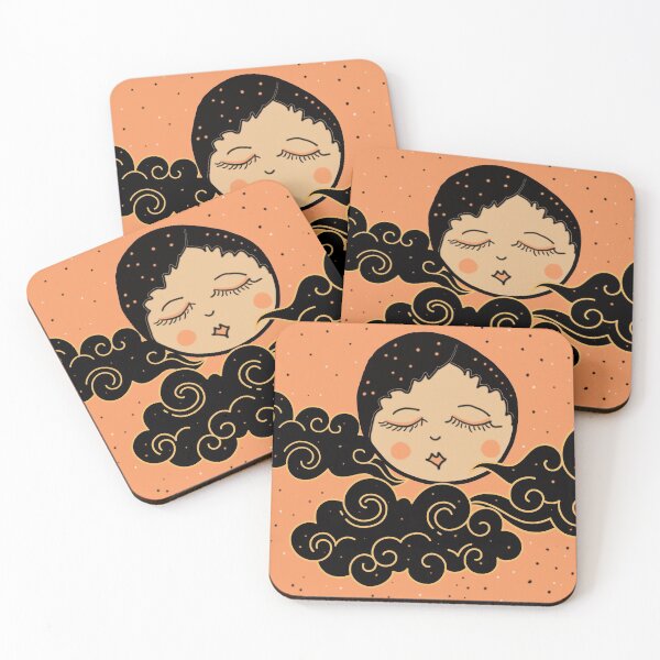 Item preview, Vintage Halloween inspired flapper moon designed and sold by Lisa Casineau.