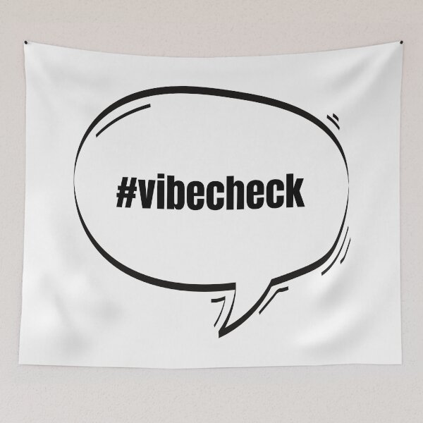 Item preview, Hashtag Vibe Check Text-Based Speech Bubble designed and sold by Nathalie Aynié.