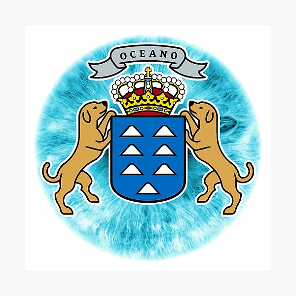 Item preview, Coat of arms of the Canary Islands Iris designed and sold by Stratoguayota.