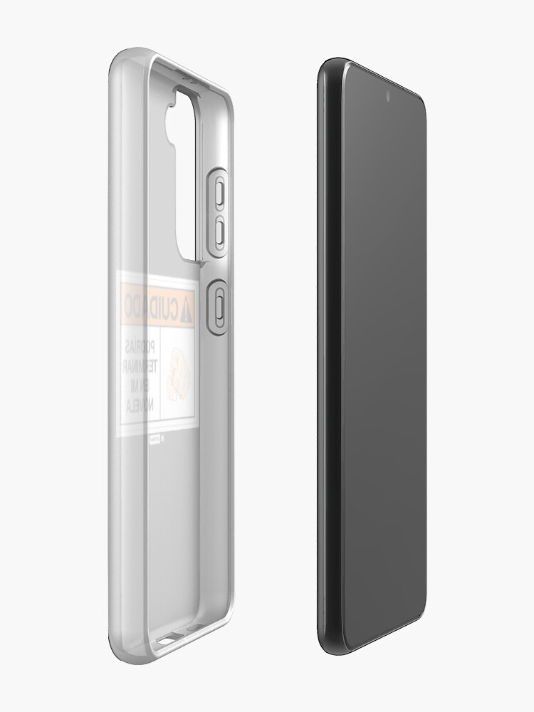 Vista alternativa de Funda y vinilo para Samsung Galaxy ¡Cuidado! Podrías terminar en mi novela