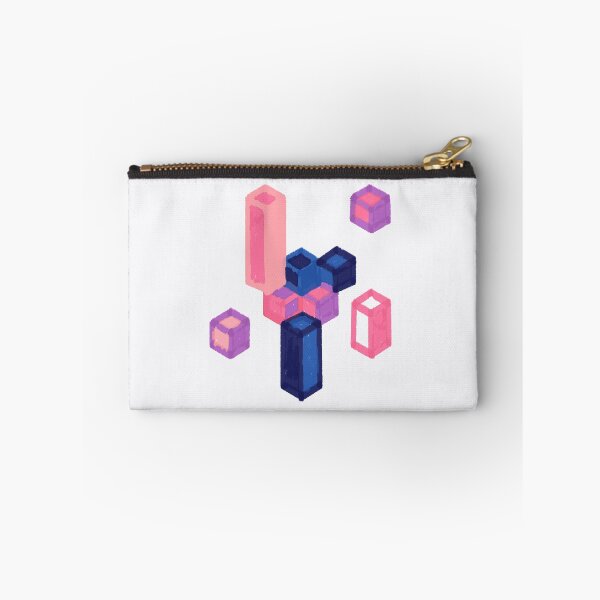 Item preview, hexagonal cuboids pink blue designed and sold by theinkypensieve.