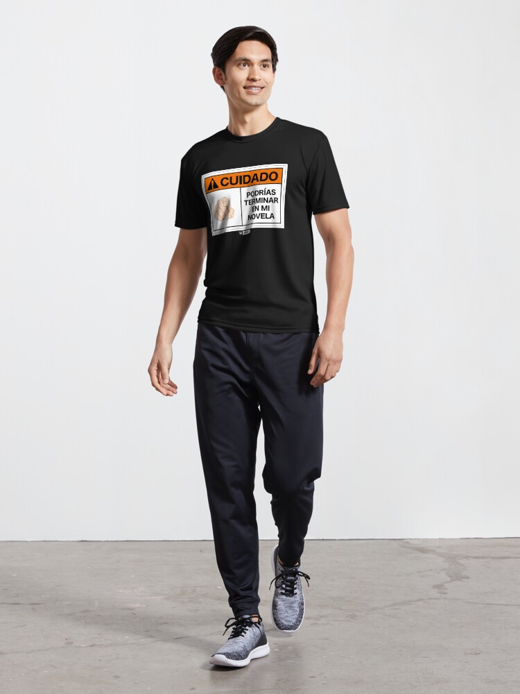 Vista alternativa de Camiseta deportiva ¡Cuidado! Podrías terminar en mi novela
