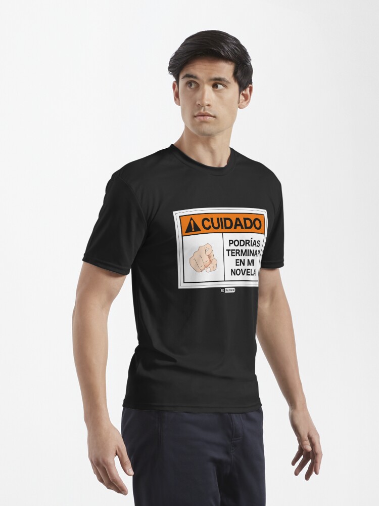 Vista alternativa de Camiseta deportiva ¡Cuidado! Podrías terminar en mi novela