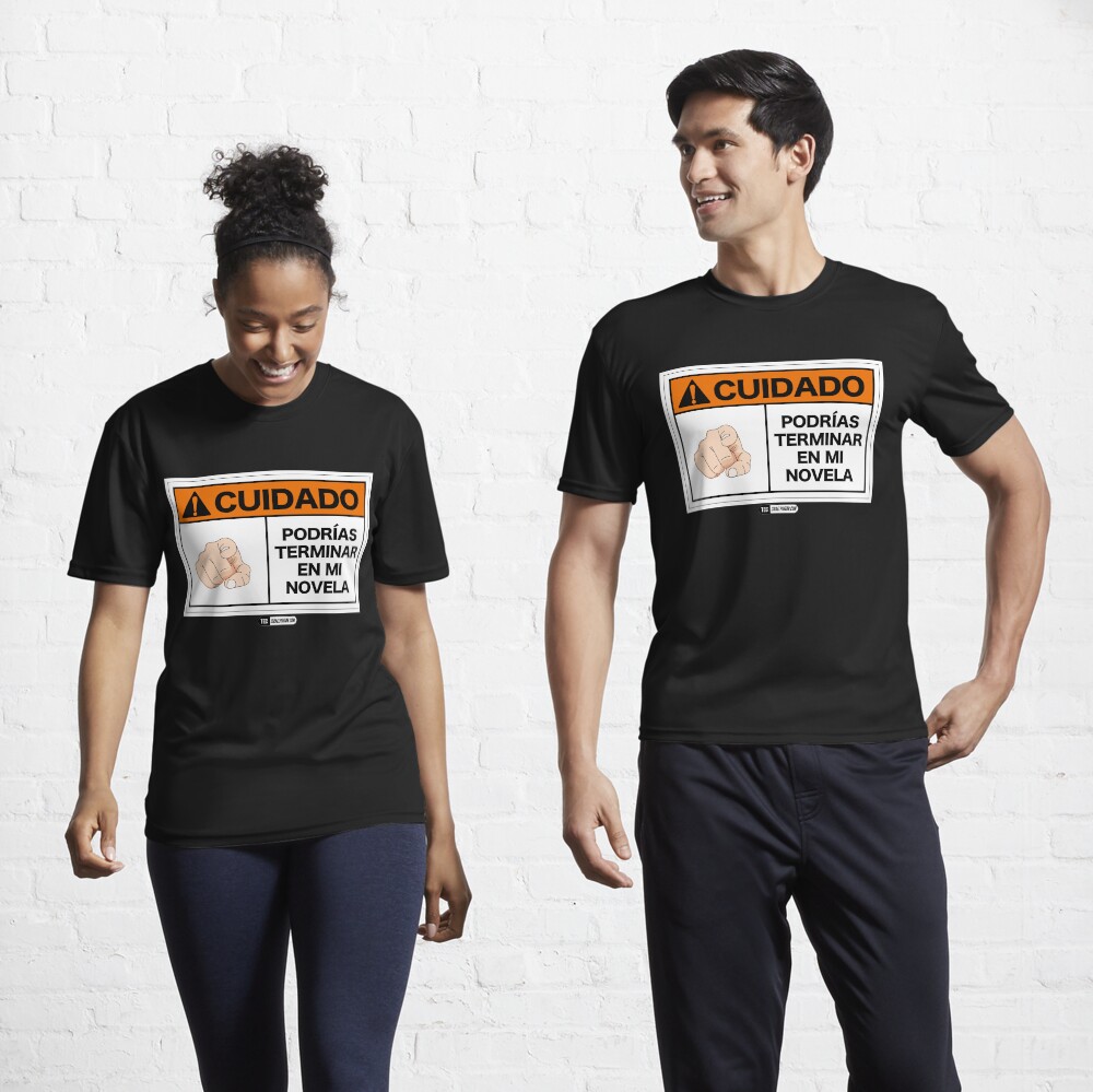 ¡Cuidado! Podrías terminar en mi novela Camiseta deportiva