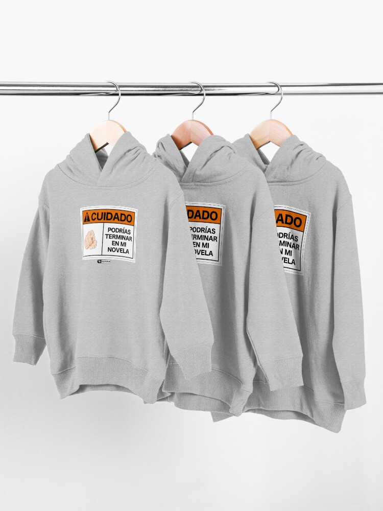 Vista alternativa de Sudadera con capucha para bebé ¡Cuidado! Podrías terminar en mi novela