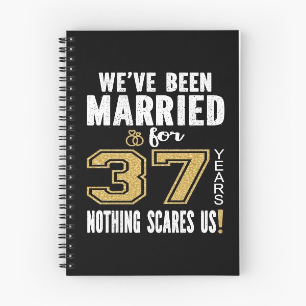 Item preview, We've Been Married For 37 Years Nothing Scares Us Couples print designed and sold by Grabitees.