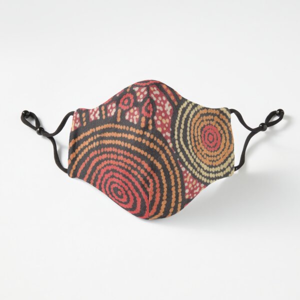 Australian Aboriginal Dreaming Art Fitted 3-Layer