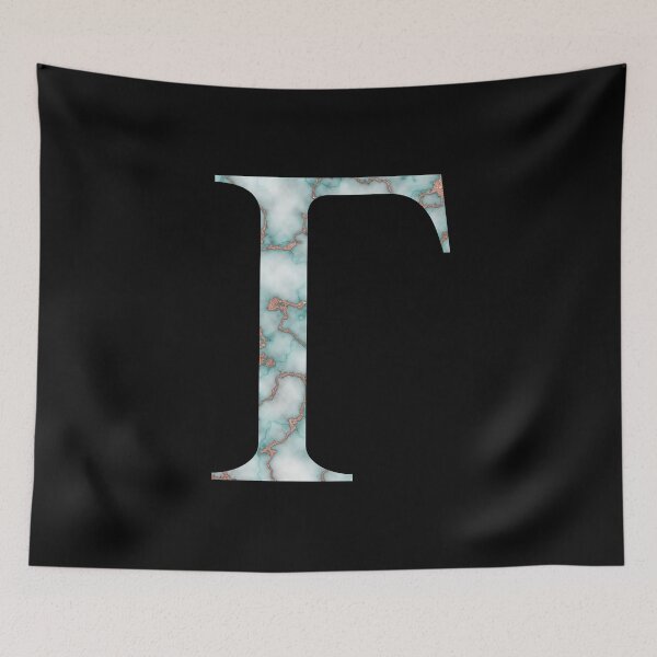 Item preview, Gamma Greek Letter Rose Gold Teal Marble designed and sold by MSA-42.