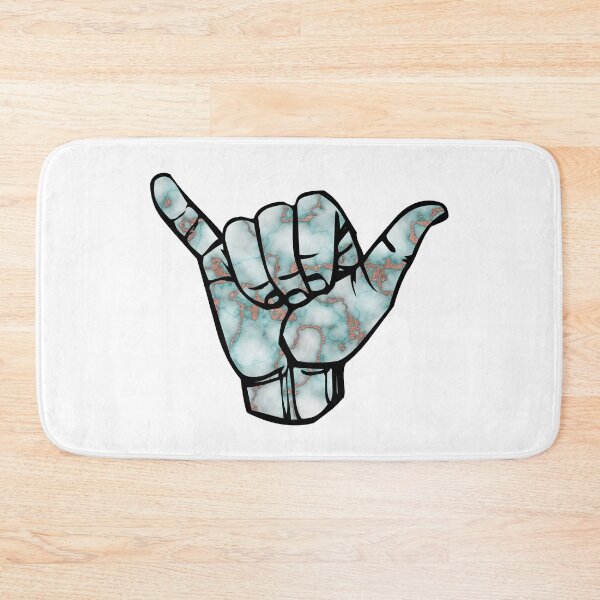 Item preview, Hang Loose Rose Gold Teal Marble designed and sold by MSA-42.