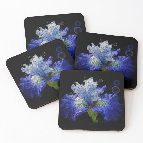 Item preview, Diseño abstracto de flor de iris púrpura designed and sold by Heathermarie321.