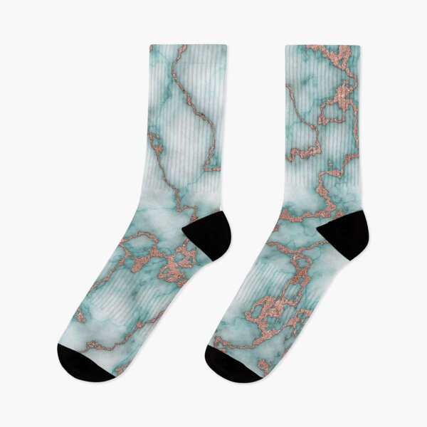 Item preview, Rose Gold Teal Marble Pattern designed and sold by MSA-42.