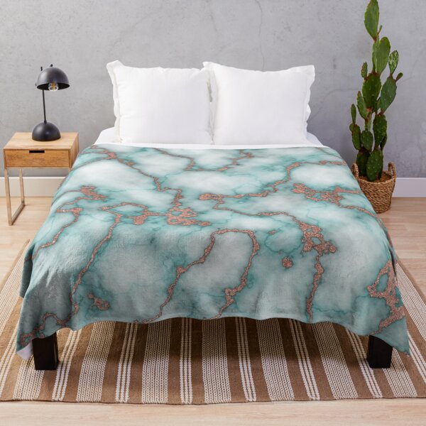 Item preview, Rose Gold Teal Marble Pattern designed and sold by MSA-42.