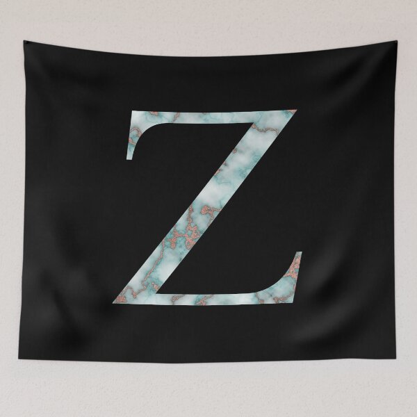 Item preview, Zeta Greek Letter Rose Gold Teal Marble designed and sold by MSA-42.