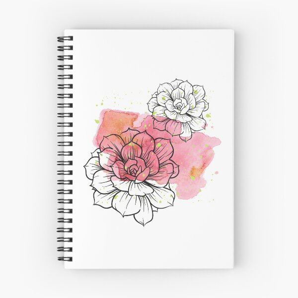 Item preview, Watercolor Pink Neon Green Washed Flowers designed and sold by BohoMoon.