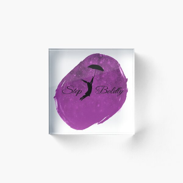 Morrigan Crow Step Boldly Acrylic Block