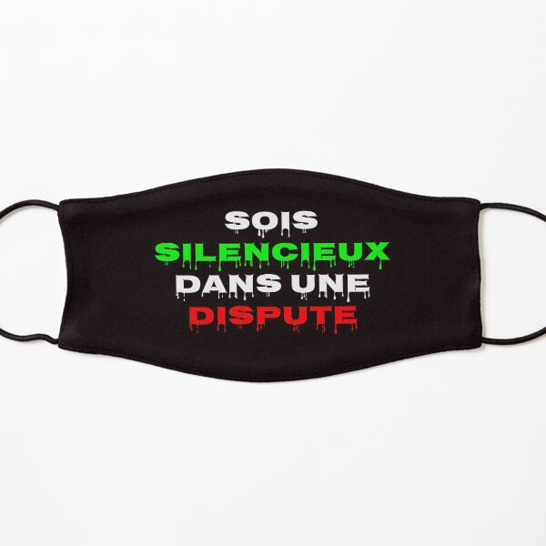 Sois silencieux Dans une dispute Masque enfant