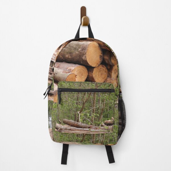 Item preview, Pile of logs by a path designed and sold by pinkal.
