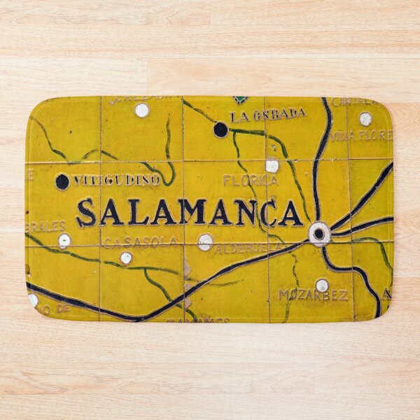 Item preview, SALAMANCA - YELLOW - MAP - MAPS OF SPAIN . MAP CERAMIC  designed and sold by Tropical Blood.