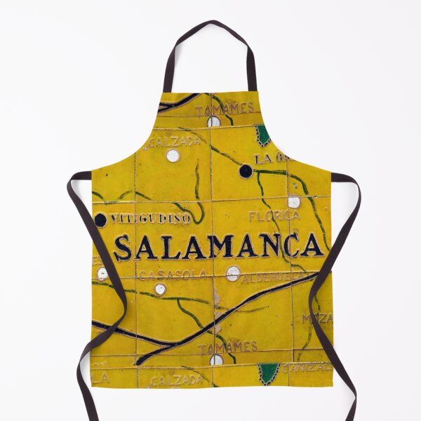 Item preview, SALAMANCA - YELLOW - MAP - MAPS OF SPAIN . MAP CERAMIC designed and sold by Tropical Blood.