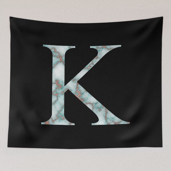 Item preview, Kappa Greek Letter Rose Gold Teal Marble designed and sold by MSA-42.