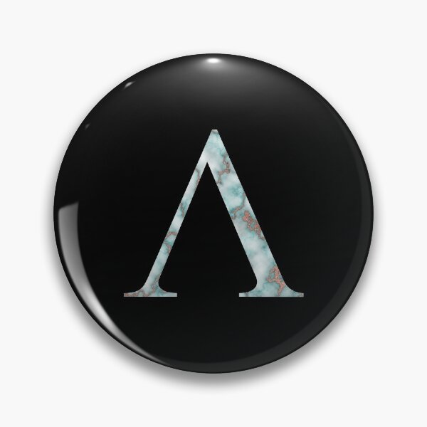 Item preview, Lambda Greek Letter Rose Gold Teal Marble designed and sold by MSA-42.
