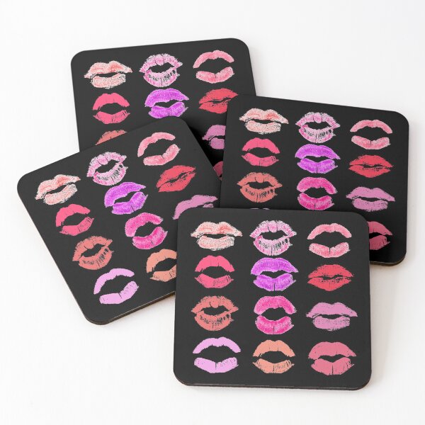 Item preview, Pop art lips - Vintage Colourful lipstick stains - Diversity of beauty - Girl power designed and sold by ArtfulTat.