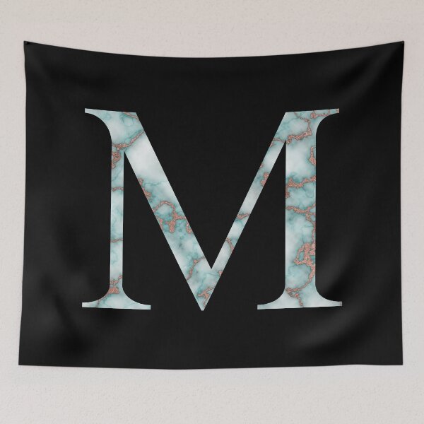 Item preview, Mu Greek Letter Rose Gold Teal Marble designed and sold by MSA-42.