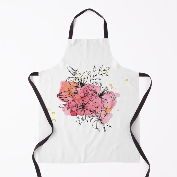 Item preview, Watercolor Pink Yellow Flower Spray designed and sold by BohoMoon.
