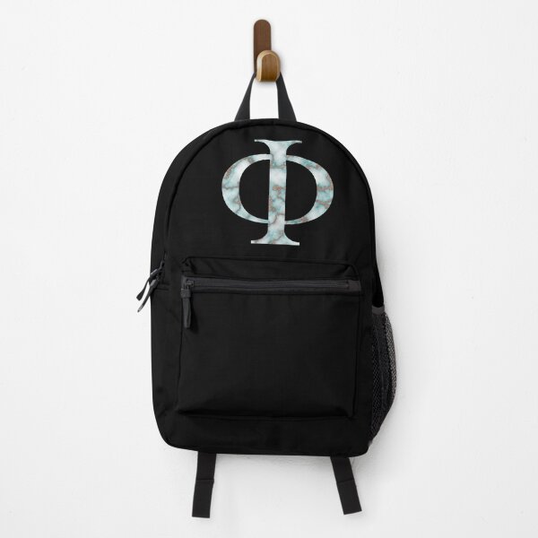 Item preview, Phi Greek Letter Rose Gold Teal Marble designed and sold by MSA-42.