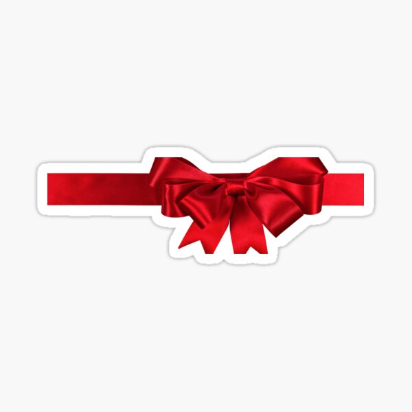 Gift Ribbon Bow Sticker - TenStickers