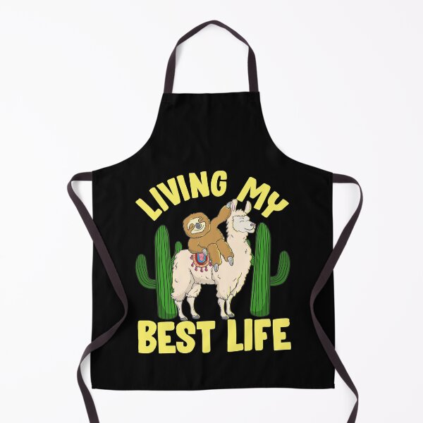 Artikelvorschau, Lebe mein bestes Leben Entzückendes Sloth Riding Lama entworfen und verkauft von perfectpresents.
