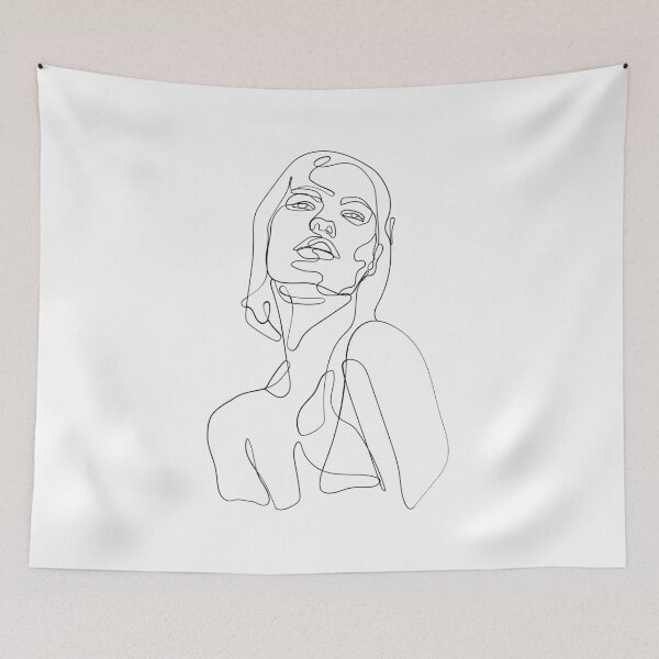 Item preview, line art lady designed and sold by charlyj___.