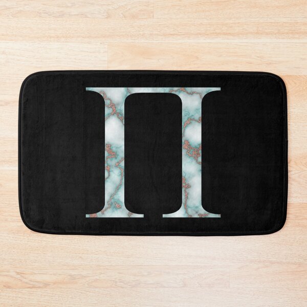 Item preview, Pi Greek Letter Rose Gold Teal Marble designed and sold by MSA-42.