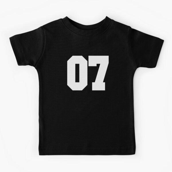 07 Sports Jersey Number T-Shirt for Fan or Player #07  