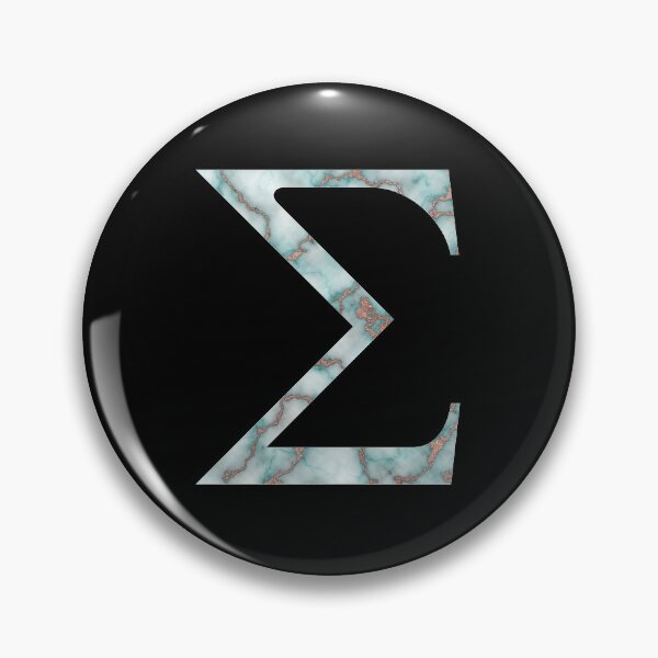 Item preview, Sigma Greek Letter Rose Gold Teal Marble designed and sold by MSA-42.