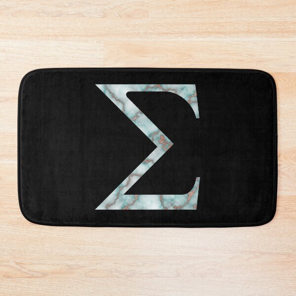 Item preview, Sigma Greek Letter Rose Gold Teal Marble designed and sold by MSA-42.