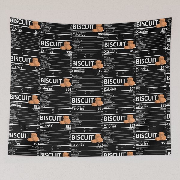 Item preview, Biscuit Nutritional Value Funny Festive Holiday designed and sold by fatamyfan1.