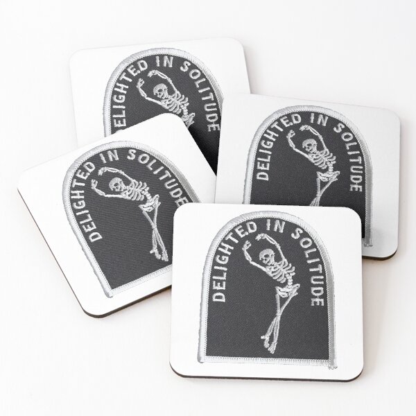 Item preview, Delighted in Solitude Skeleton Sticker designed and sold by designolo.