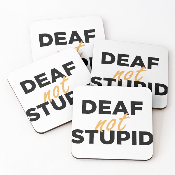 Item preview, Deaf Not Stupid Shirt  designed and sold by GoldenDov.