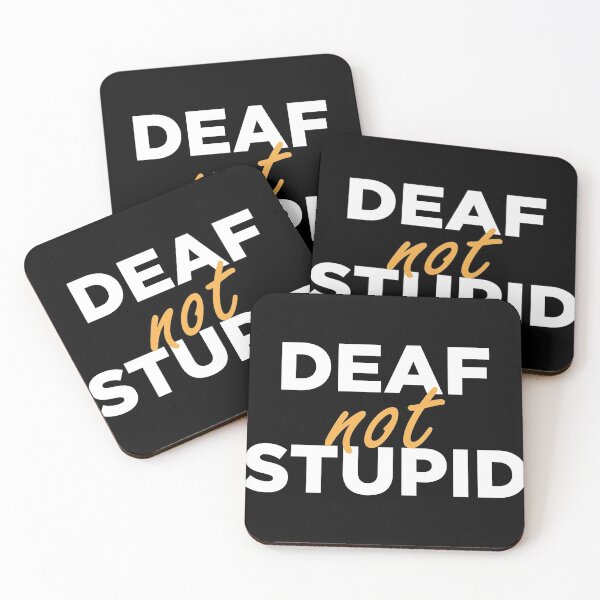 Item preview, Deaf Not Stupid Shirt  designed and sold by GoldenDov.
