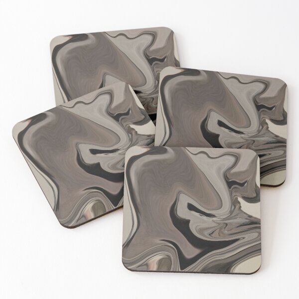 Item preview, Power of nature camouflage brown liquid fluid art abstract designed and sold by Susanna Schorr.