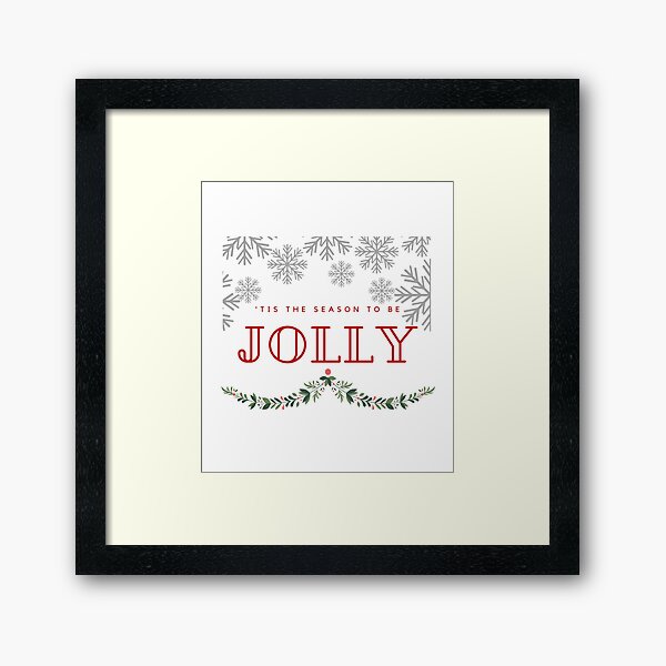 Item preview, Season to be jolly Christmas snowflakes  designed and sold by Vipstride  Services.