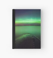 Nordlichter glühen über See Notizbuch