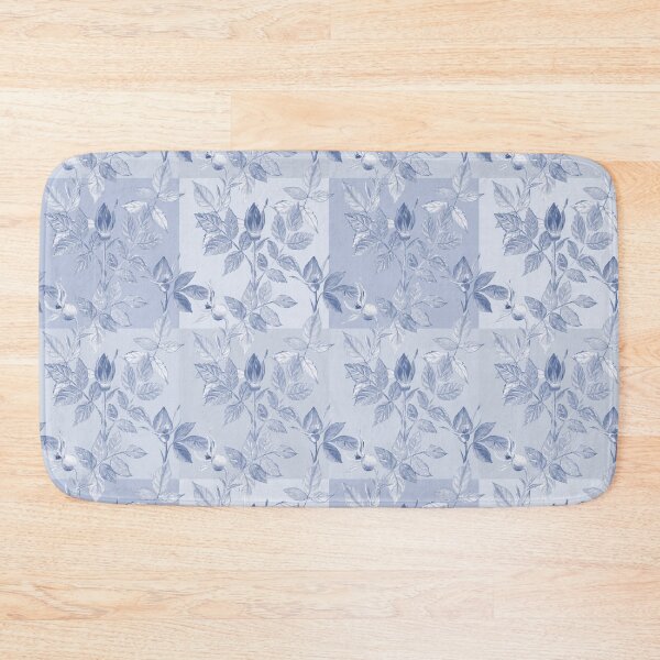 Item preview, Indigo Wild Roses Patchwork designed and sold by Flowersforbear.