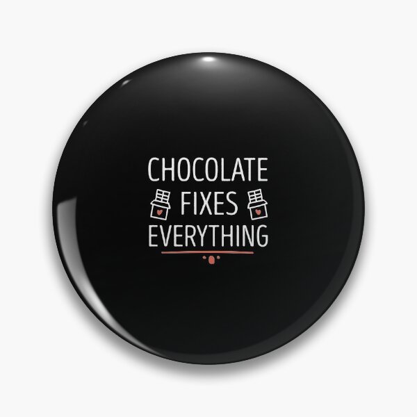 Item preview, Chocolate Fixes Everything / Chocolate lover gift idea / heart designed and sold by Chamssou.