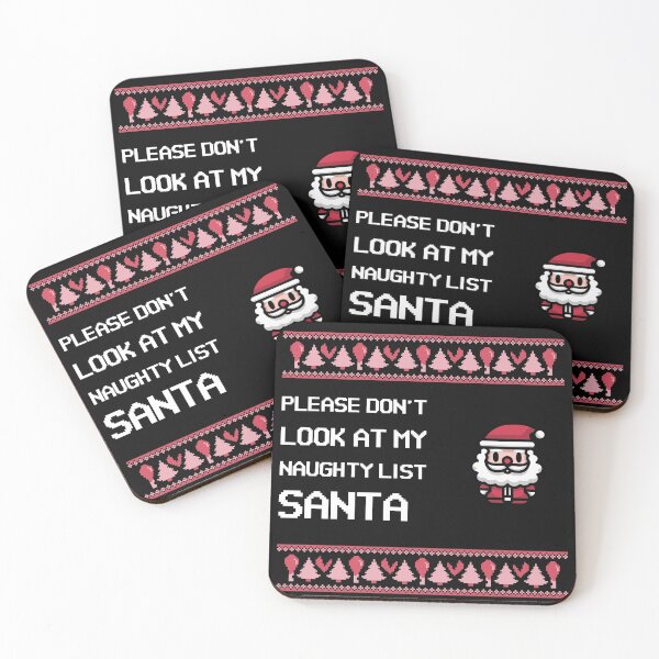 Item preview, Don't look at my naughty list santa designed and sold by Creastore.